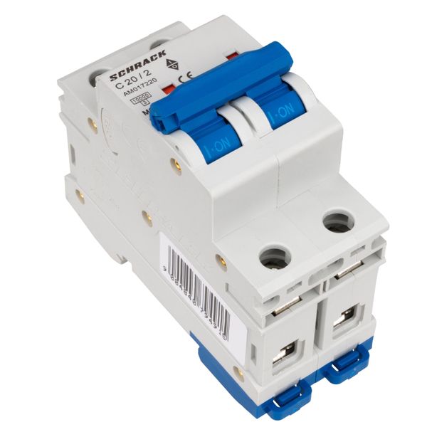 Miniature Circuit Breaker (MCB) AMPARO 10kA, C 20A, 2-pole image 3