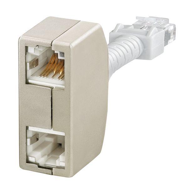 RJ45 plug adapter, IP20, Connection 1: RJ45, Connection 2: RJ45 image 1