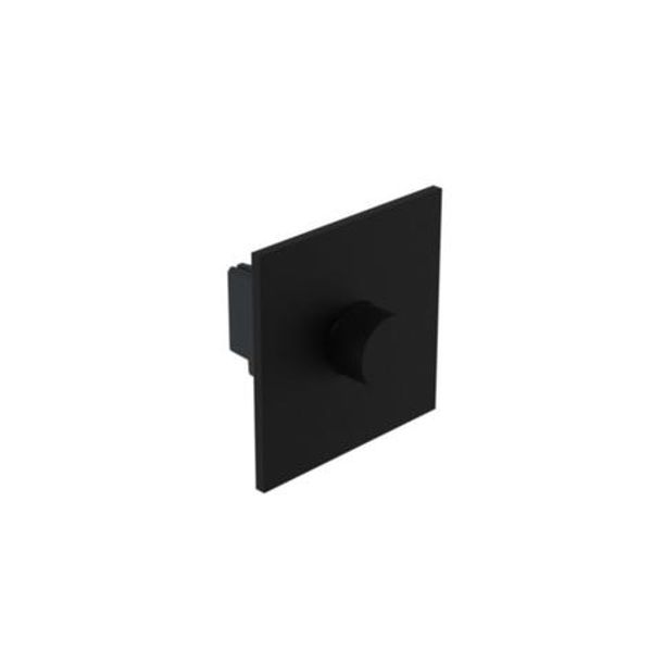 Art d'Arnould - 1 gang rotary universal dimmer 2 way push Epure - Matt Black image 1