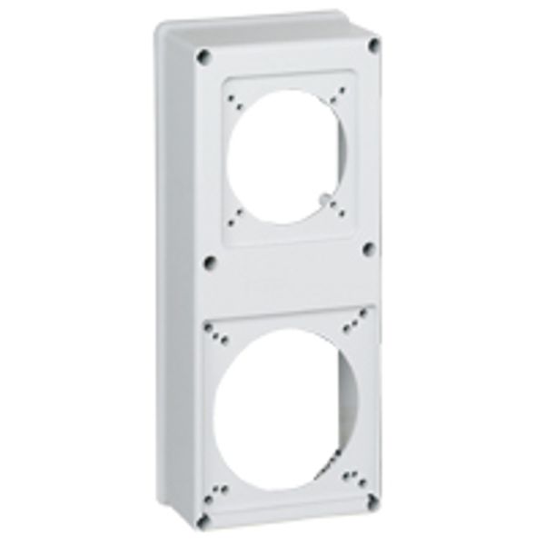 Faceplate for combined unit P17 - 1 socket 16 or 32 A and 1 socket 63 A image 1