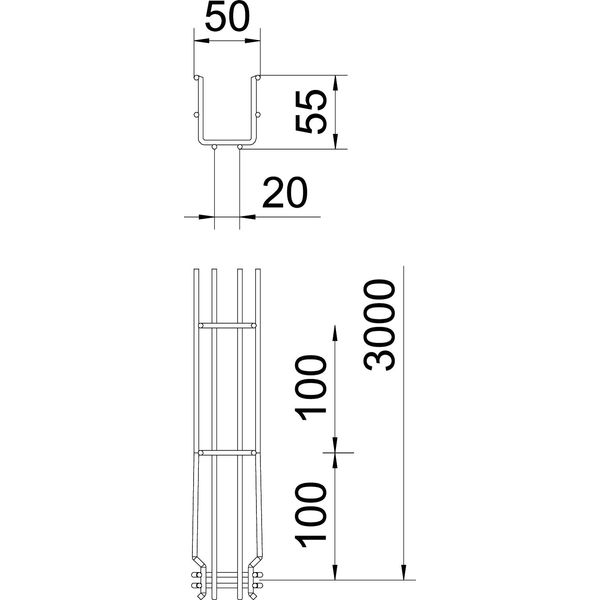 GRM 55 50 G Mesh cable tray GRM  55x50x3000 image 2