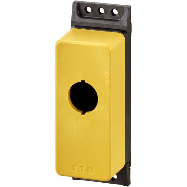 Surface mounting enclosure, flat, 1 mounting location, M22, yellow image 13