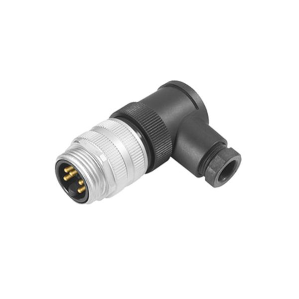 Round plug (field customisable), pin, 90&deg;, Screw connection, 7/8", image 1