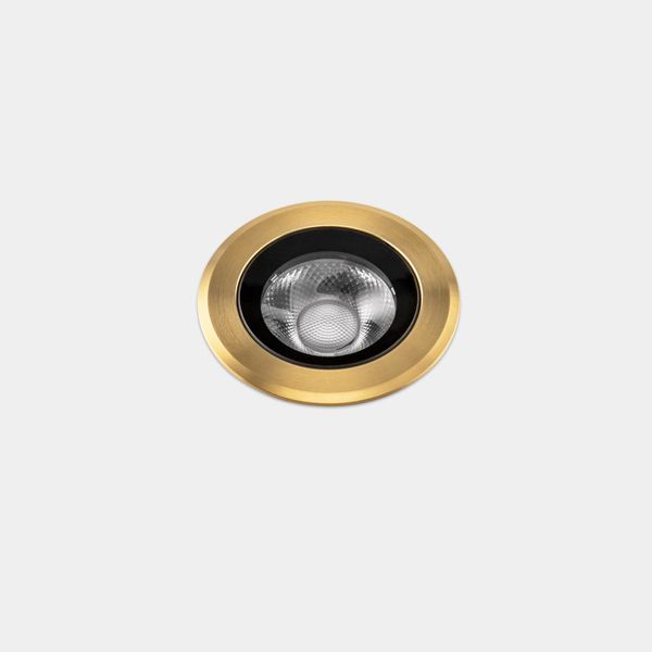 Recessed uplighting IP66-IP67 Max Medium Round Trim LED 7.9W LED neutral-white 4000K Gold PVD 519lm image 1