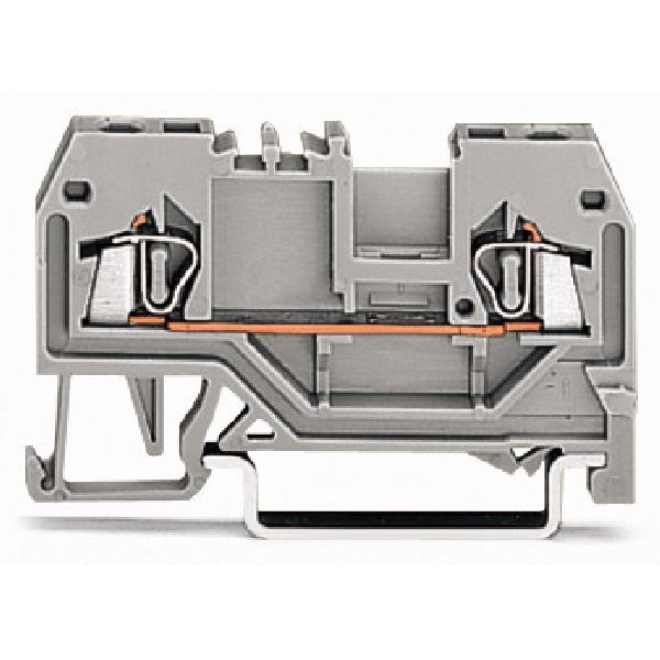 2-conductor through terminal block 1.5 mm² center marking yellow image 1