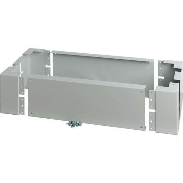 Plinth for cable connection baseframe, HxW=200x300mm, D=800mm, grey image 2