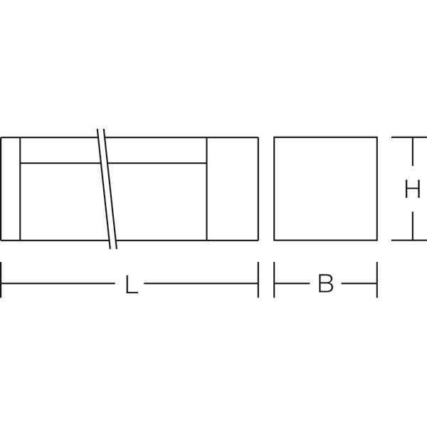 R40, white, on/off Linear light fittings, L 355 B 55 H 80, Opal glass image 3