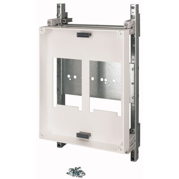 NH switch-disconnectors mounting unit, 160A, WxH=250x300mm, 1x XNH00 4p, mounting on mounting plate image 1