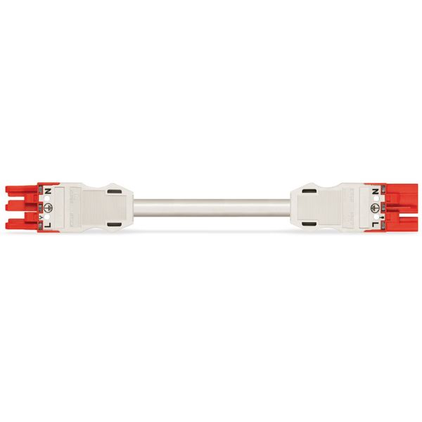 pre-assembled interconnecting cable;Eca;Socket/plug;red image 1