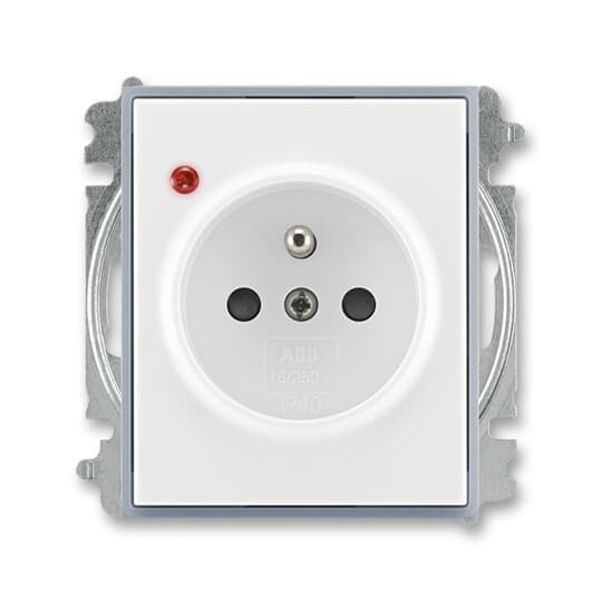 5599E-A02357 04 Socket outlet with earthing pin, shuttered, with surge protection ; 5599E-A02357 04 image 1