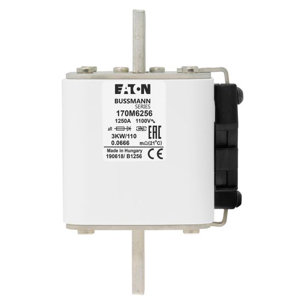 Fuse-link, high speed, 1250 A, AC 1100 V, DIN 3, 74 x 92 x 141 mm, aR, IEC, single indicator image 14