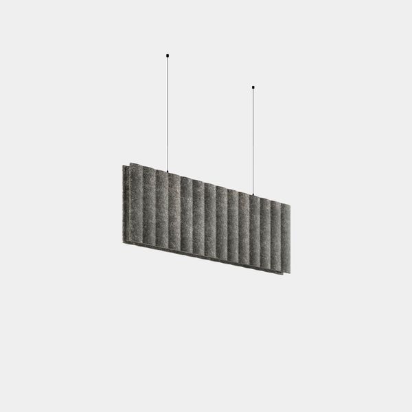 Lineal lighting system Infinite Pro Acoustic 1136mm Suspended Hexa-Cell 30.38W LED neutral-white 4000K CRI 90 DALI D4i Dark grey felt IP40 1058lm image 1