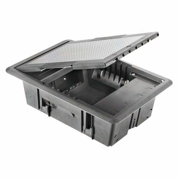 UNDERFLOOR OUTLET BOX - WITH STAINLESS STEEL COVER - 10 MODULES SYSTEM image 2
