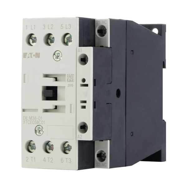 Contactor, 3 pole, 380 V 400 V 18.5 kW, 1 NC, RDC 60: 48 - 60 V DC, DC operation, Screw terminals image 9