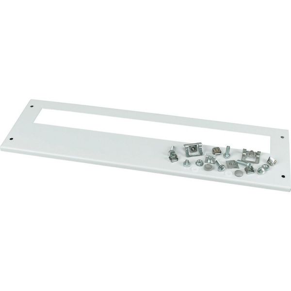 Front cover, +mounting kit, for FAZ, vertical, HxW=150x800mm, grey image 3