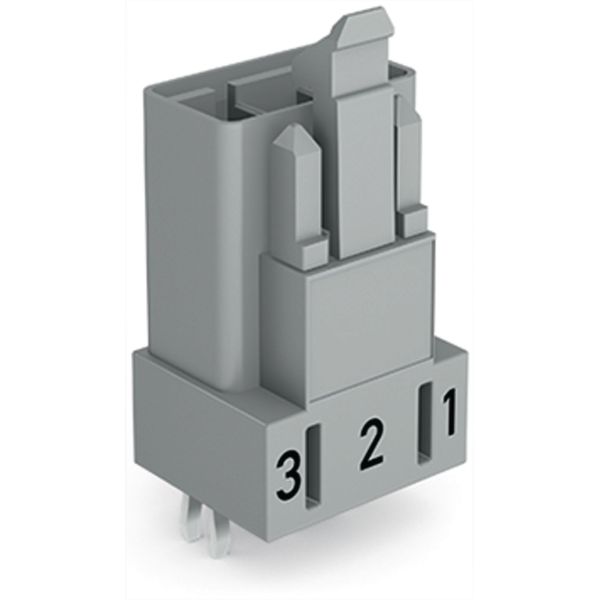Plug for PCBs straight 3-pole gray image 2