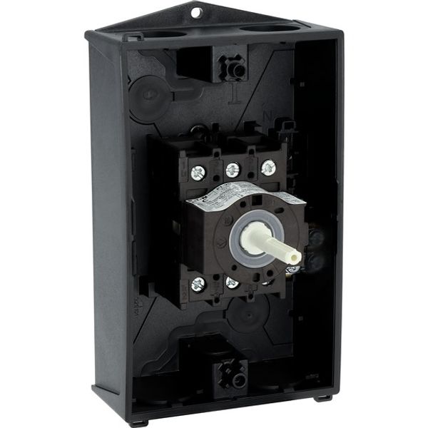 Main switch, P1, 25 A, surface mounting, 3 pole, STOP function, With black rotary handle and locking ring, Lockable in the 0 (Off) position image 13