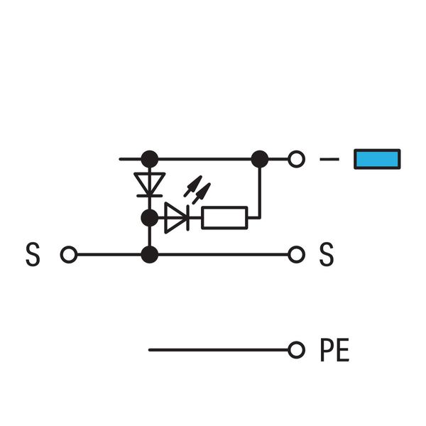 3-conductor actuator supply terminal block LED (red) with 1N4007 recov image 3