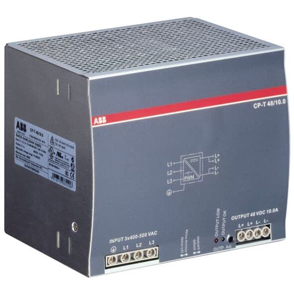 CP-T 48/10.0 Power supply In: 3x400-500VAC Out: 48VDC/10.0A image 4
