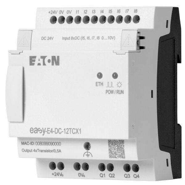 Control relays, easyE4 (expandable, Ethernet), 24 V DC, Inputs Digital: 8, of which can be used as analog: 4, screw terminal image 2