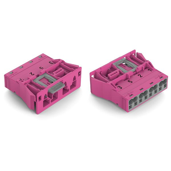 Snap-in plug 4-pole Cod. B pink image 2