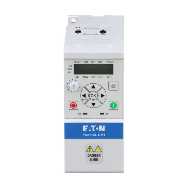 Variable frequency drive, 115 V AC, single-phase, 3 A, 0.37 kW, IP20/NEMA0, 7-digital display assembly, Setpoint potentiometer, Brake chopper, FS1 image 5