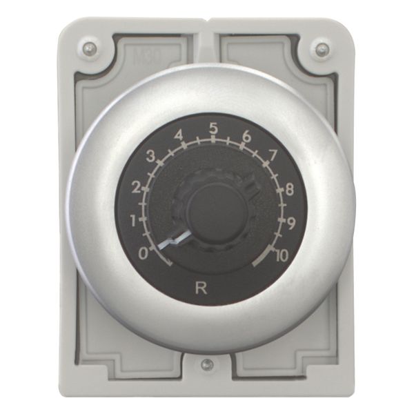 Potentiometer, flat front, M30, 30.5 mm, R 1000 kΩ, P 0.5 W, Metal bezel image 11