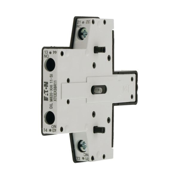 Auxiliary contact module, 2 pole, Ith= 10 A, 1 N/O, 1 NC, Side mounted, Screw terminals, DILM250 - DILH2600, SI image 7
