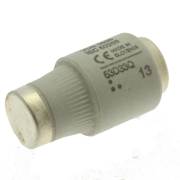 Fuse-link, low voltage, 63 A, AC 500 V, D3, 27 x 16 mm, gR, IEC, fast-acting image 3