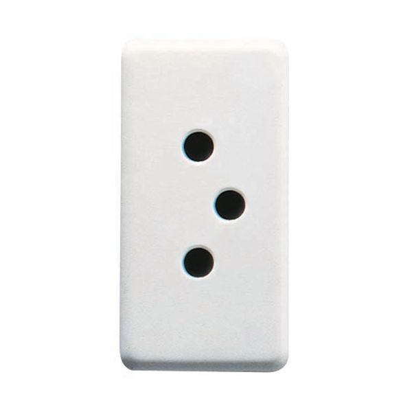 SWISS SOCKET-OUTLET 250V ac - 2P+E 10A - TYPE 12 - 1 MODULE - SYSTEM WHITE image 2