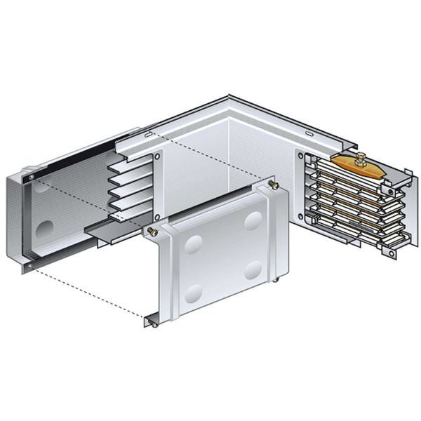 Horizontal elbow for prefabricated electrical conduit MR 1000A type B image 1