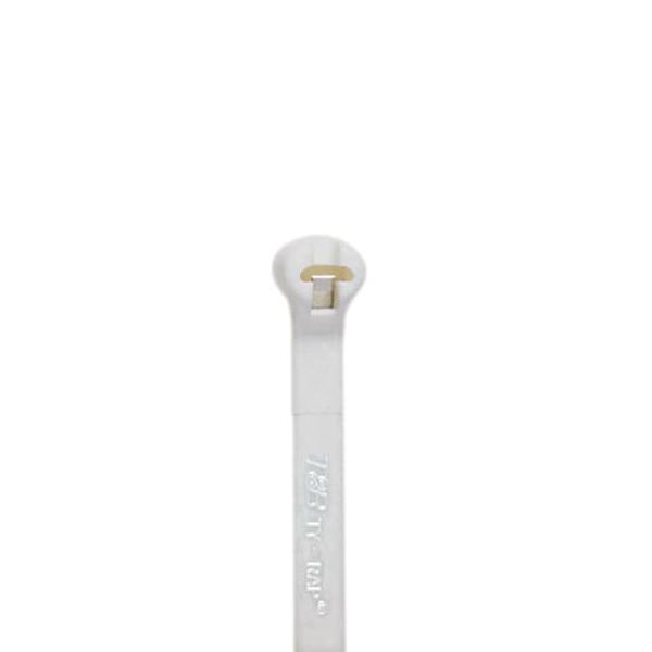 TY242M-9 CABLE TIE 40LB 8IN WHITE NYLON image 4