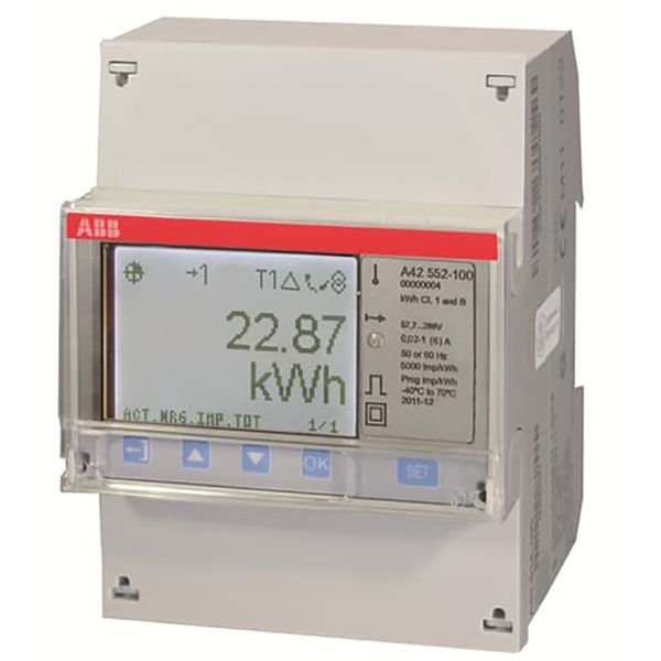A42 552-100, Energy meter'Platinum', Modbus RS485, Single-phase, 6 A image 1