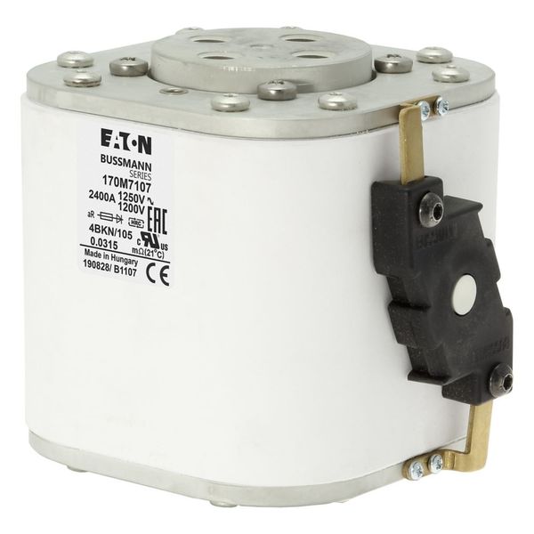 Fuse-link, high speed, 2400 A, AC 1250 V, size 4, 105 x 120 x 110 mm, aR, IEC, single indicator image 4