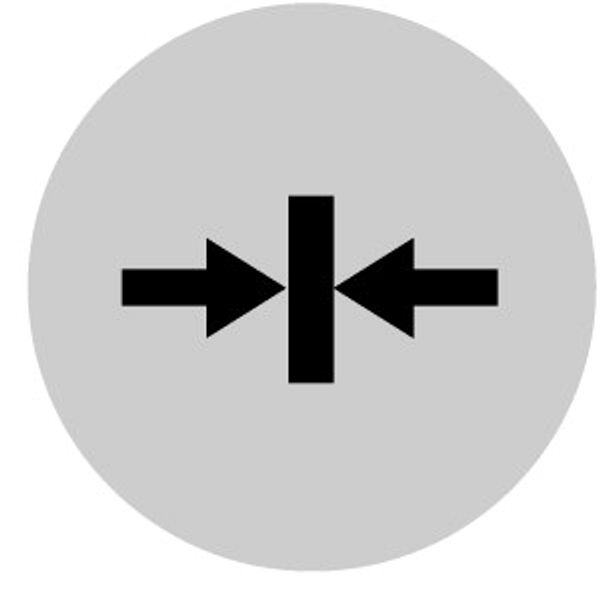 Button lens, flat white, clamp symbol image 1