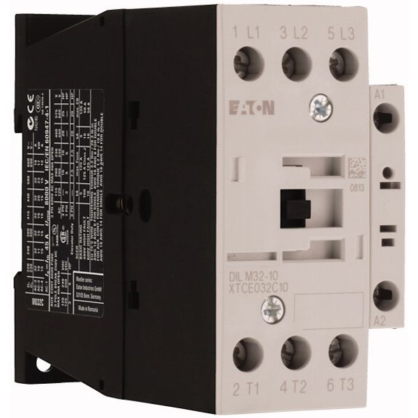 Contactor, 3 pole, 380 V 400 V 15 kW, 1 N/O, RDC 24: 24 - 27 V DC, DC operation, Screw terminals image 4