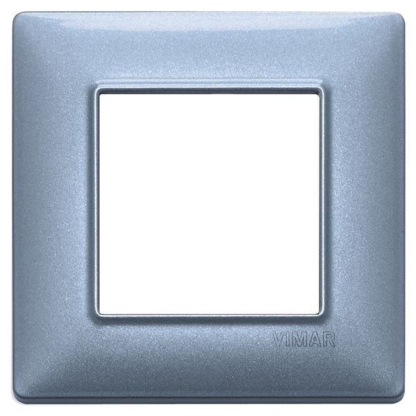 Plate 2M metal metallized blue image 1
