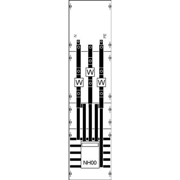 KA4062 CT meter panel, Field width: 1, Rows: 0, 1050 mm x 250 mm x 160 mm, IP2XC image 5