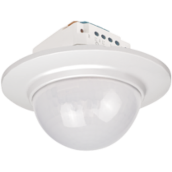 Motion detector, 230 V, 26 m, round, for flush-mounting box, white image 2