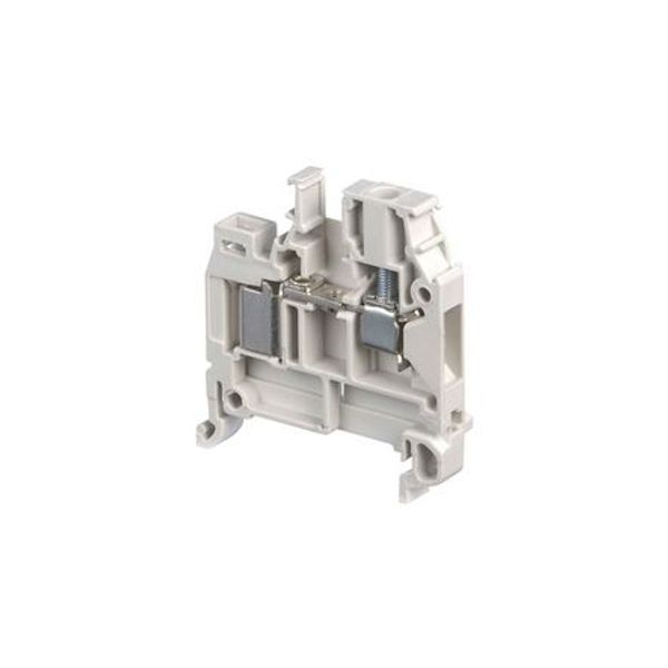 D4/6,ADO,EX, TERMINAL BLOCK, FEED THROUGH, GREY, 6MM SPACING, 6X45X41MM, SCREW CLAMP image 1