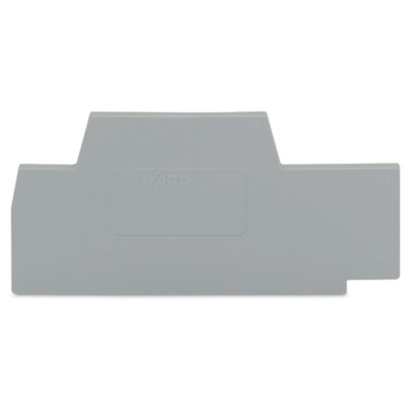 End and intermediate plate 2.5 mm thick gray image 1