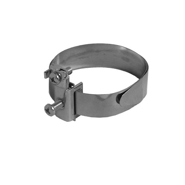 SAT Mast Earthing clamp for mast diameter to 100mm, Steel image 1