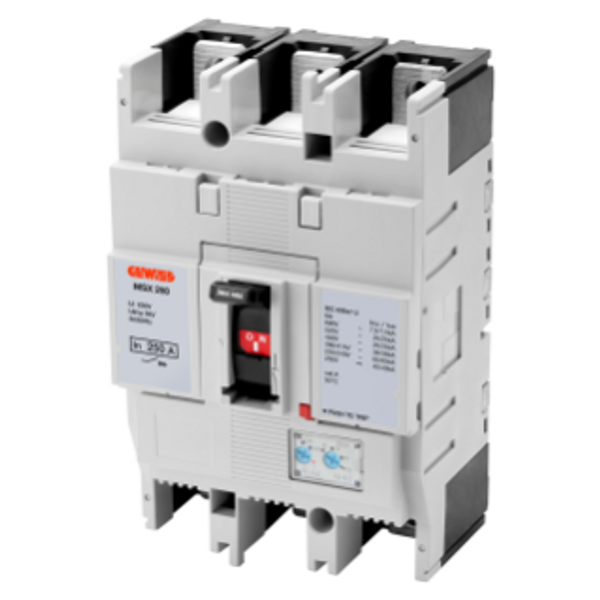 MSX 160 - MOULDED CASE CIRCUIT BREAKERS - ADJUSTABLE THERMAL AND ADJUSTABLE MAGNETIC RELEASE - 36KA 3P 160A 690V image 1