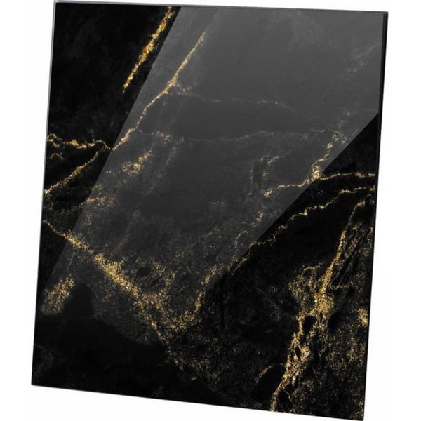 Universal, black gold marble glass glass panel black gold marble image 1