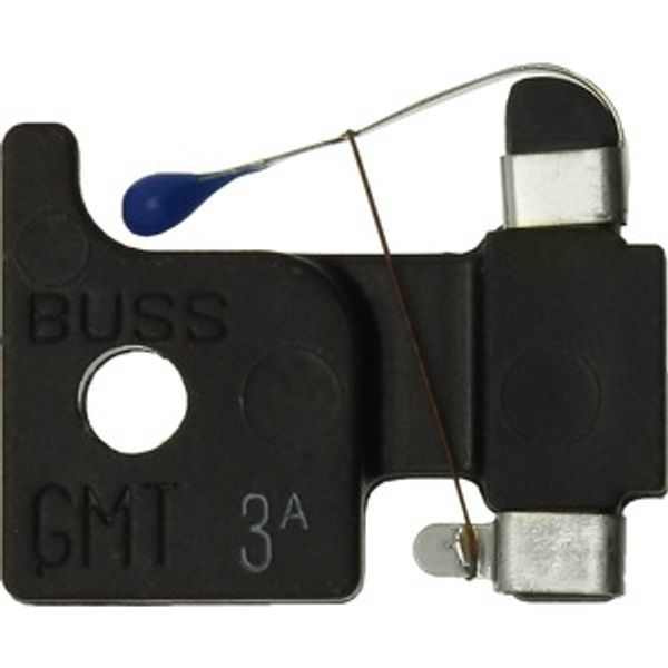 Eaton Bussmann series GMT telecommunication fuse, Color code blue, 125 Vac, 60 Vdc, 3A, Non Indicating, Fast-acting, Tin-plated beryllium copper terminal image 15