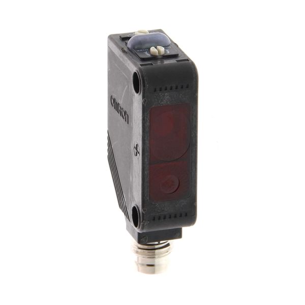 Photoelectric sensor, rectangular housing, red laser class 1, backgrou image 1