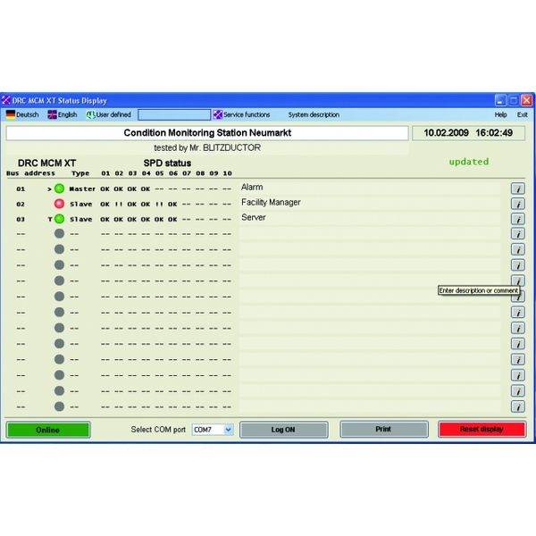 DEHNrecord Condition Monitoring system f. monitoring BLITZDUCTOR XT w. image 2