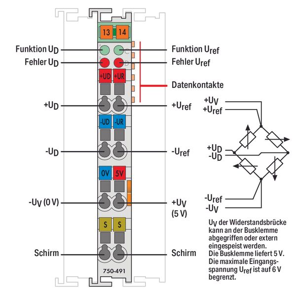 1-channel analog input Resistor bridges (strain gauge) light gray image 3