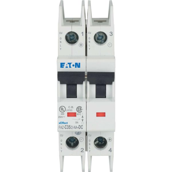 Miniature circuit breaker (MCB), 35 A, 2p, characteristic: C, DC image 6