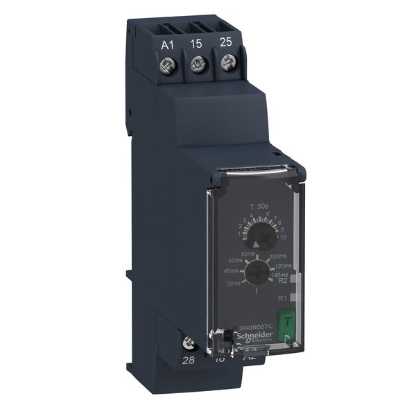 Harmony, Modular timing relay, 8 A, 2 CO, 0.3 s…30 s, star delta, 24...240 V AC/DC image 1